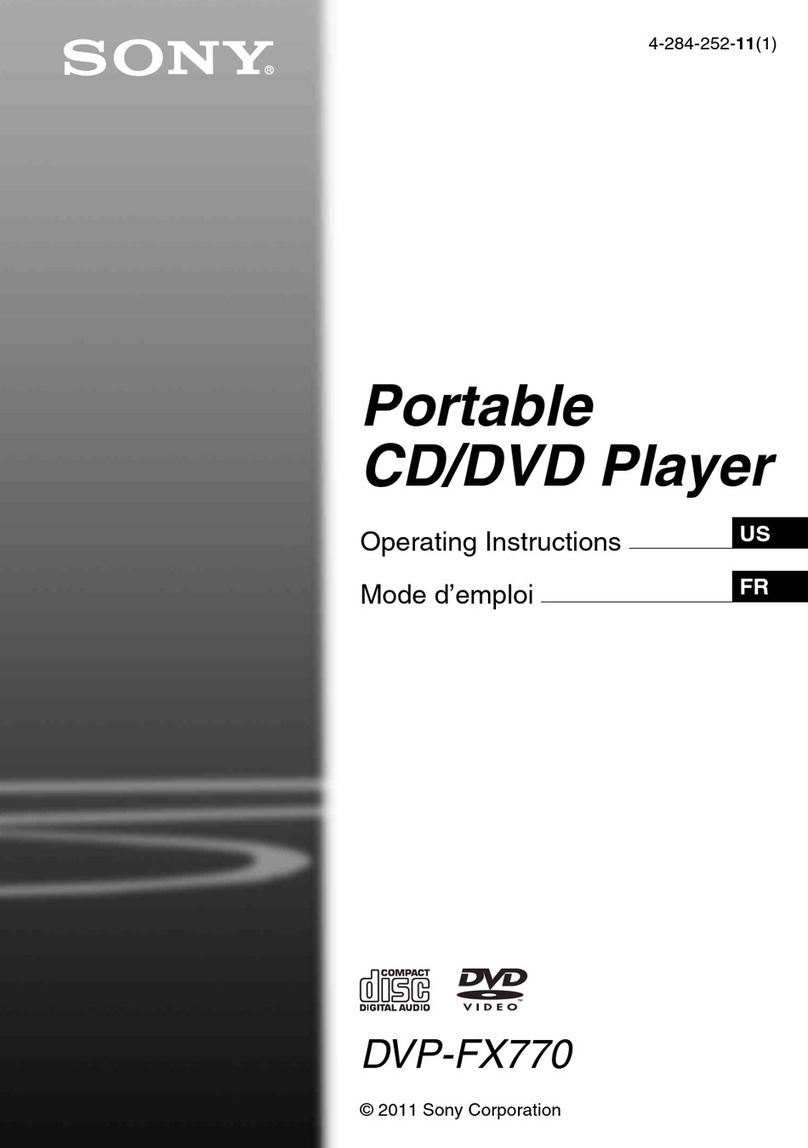 Sony DVP-FX770 operating instructions