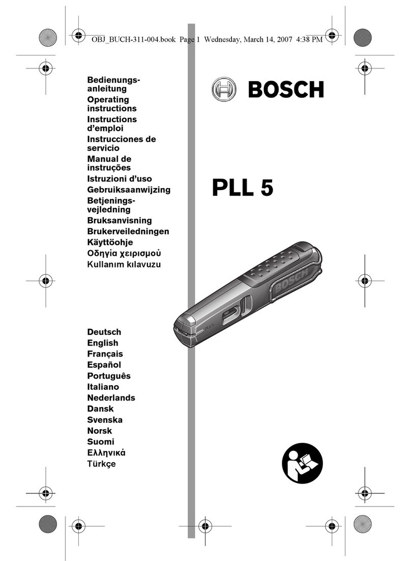 Bosch PLL 5 User manual