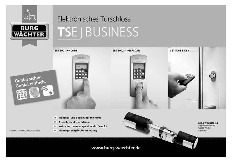 BURG WATCHER TSE 5001 Assembly and user's manual