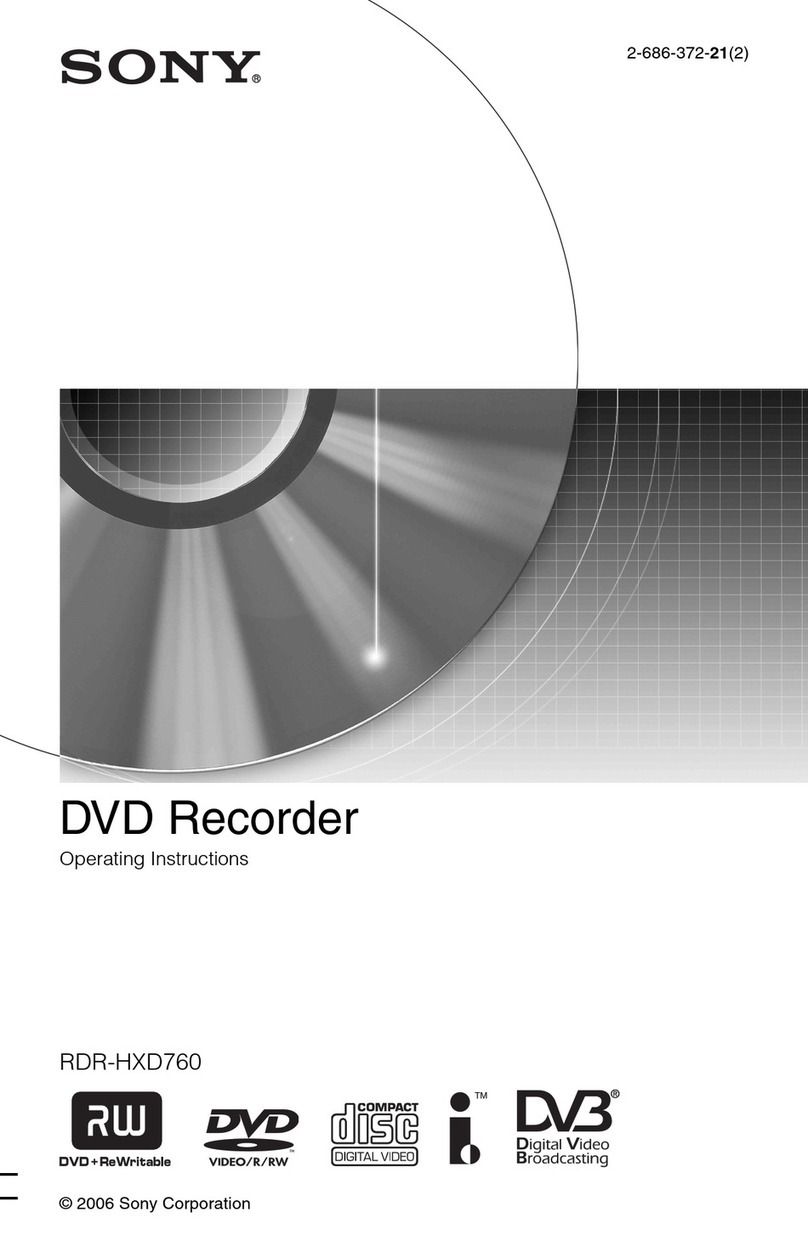 Sony RDR-HXD760 operating instructions