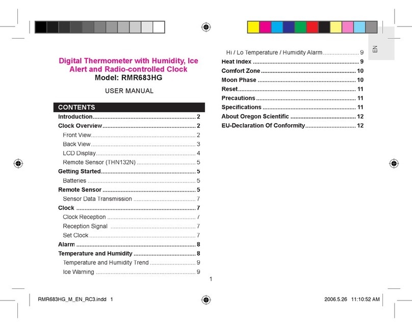 Oregon Scientific RMR683HG user manual