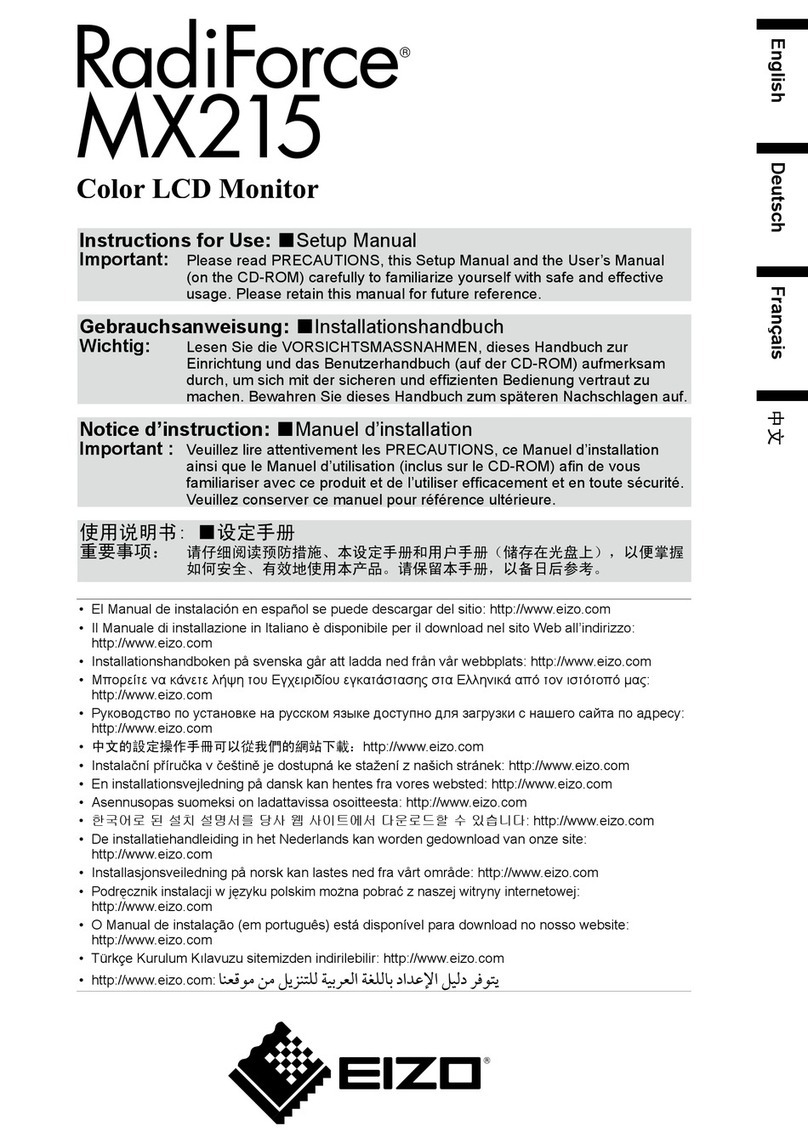 Eizo RadiForce MX215 User manual