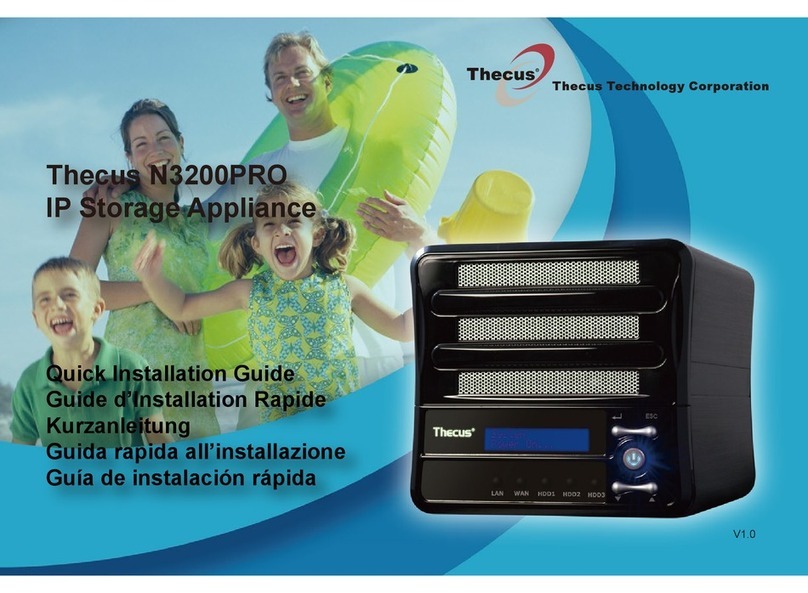 Thecus N3200PRO Quick installation guide