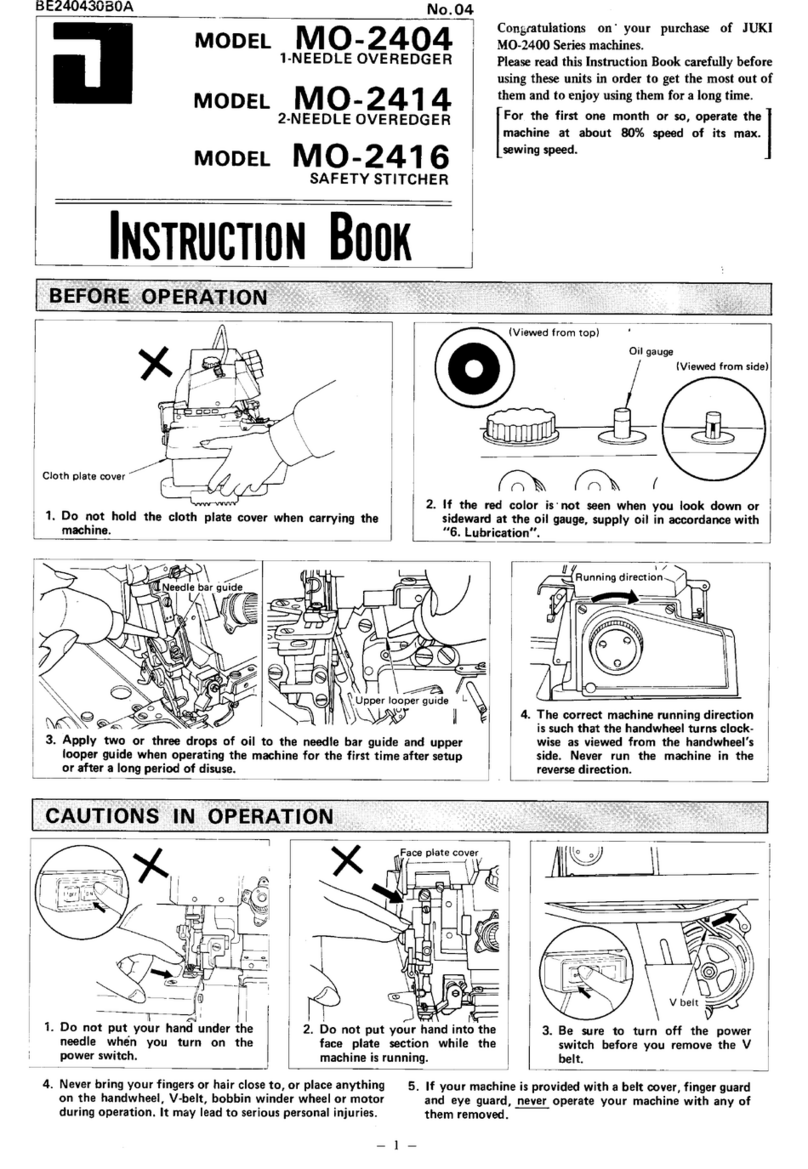 JUKI MO-2404 User manual JUKI MO-2404 User manual