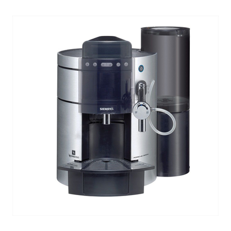 Siemens Nespresso TK911 Setup guide