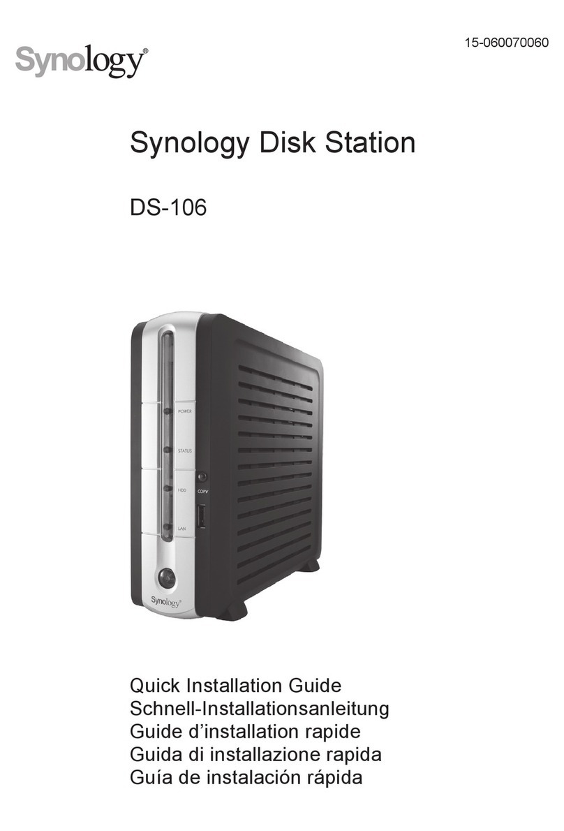 Synology DS-106 Series Quick installation guide