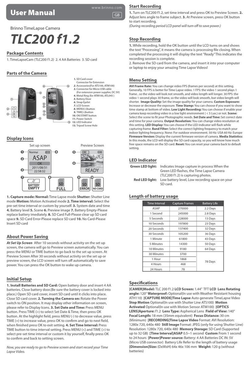Brinno tlc200 f1.2 user manual