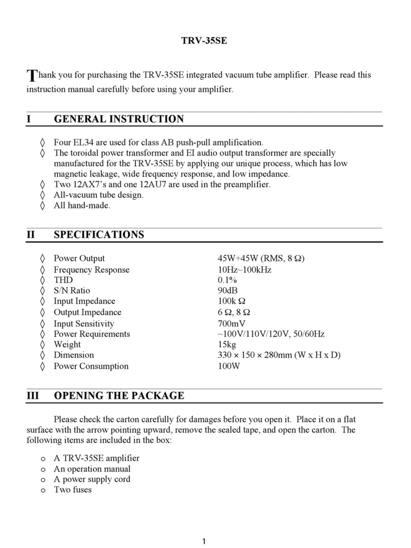 TRIODE trv-35se user manual