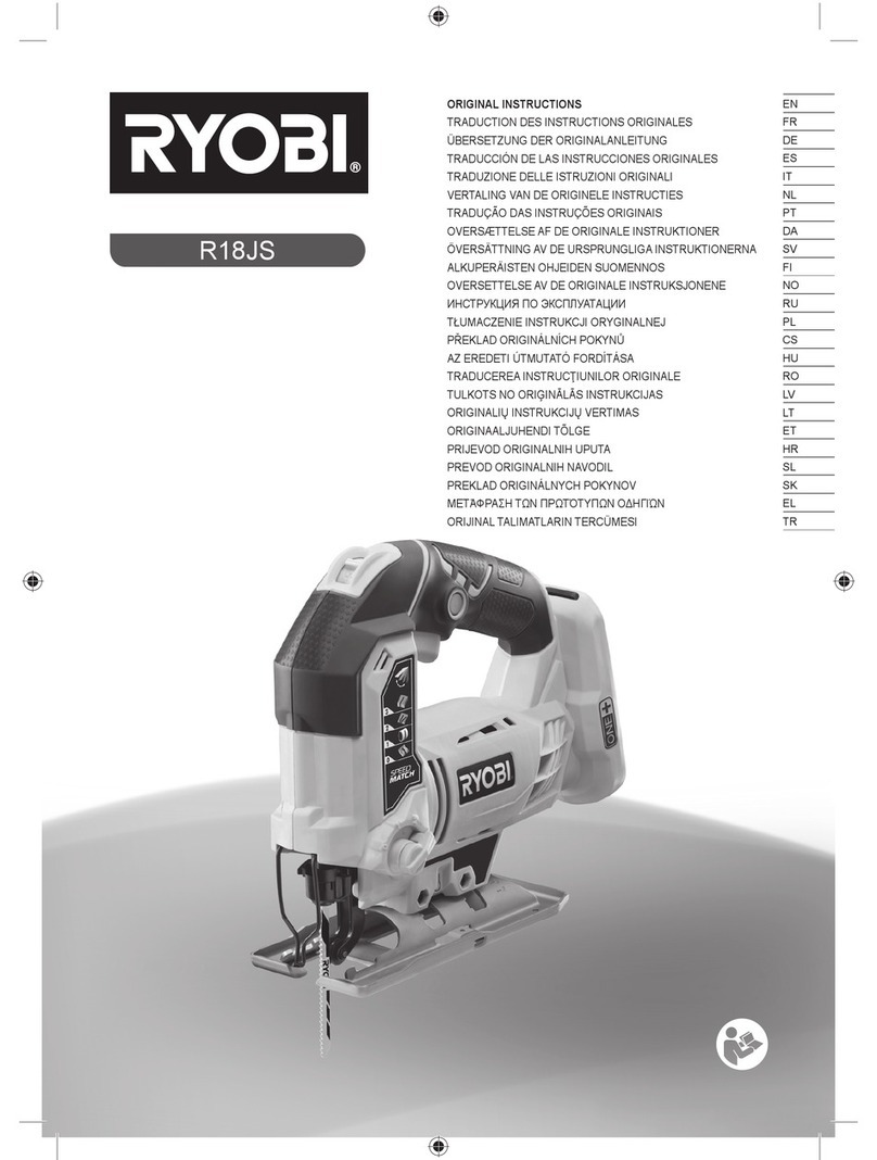 Ryobi R18JS Original instructions