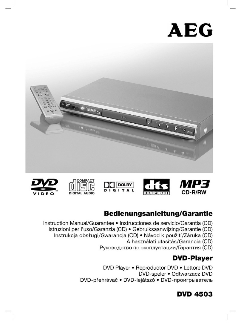 AEG DVD 4503 User manual