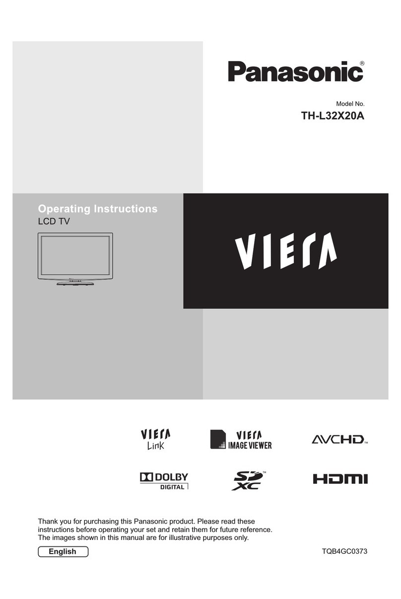 Panasonic TH-L32X20A User manual Panasonic TH-L32X20A User manual