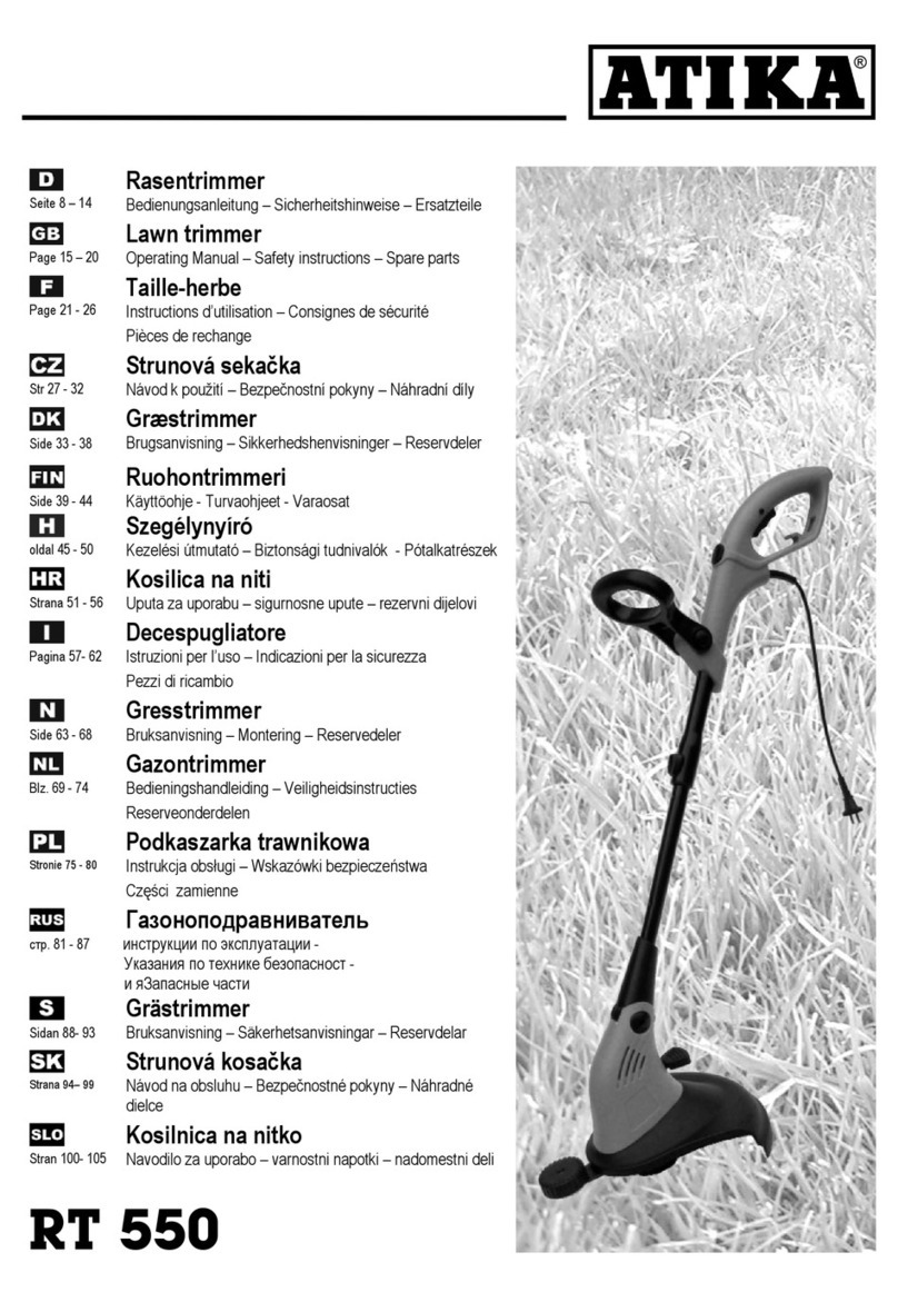ATIKA RT 550 operating manual