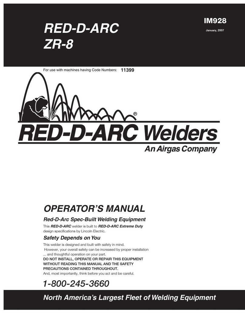 Red-D-Arc ZR-8 User manual