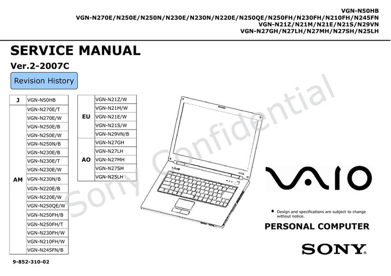 Sony VAIO VGN-N50HB Service manual