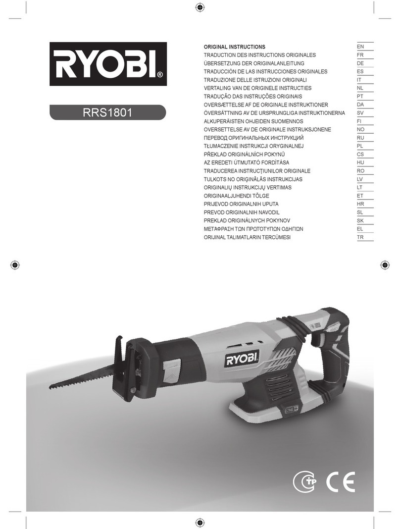 Ryobi RRS1801 User manual Ryobi RRS1801 User manual