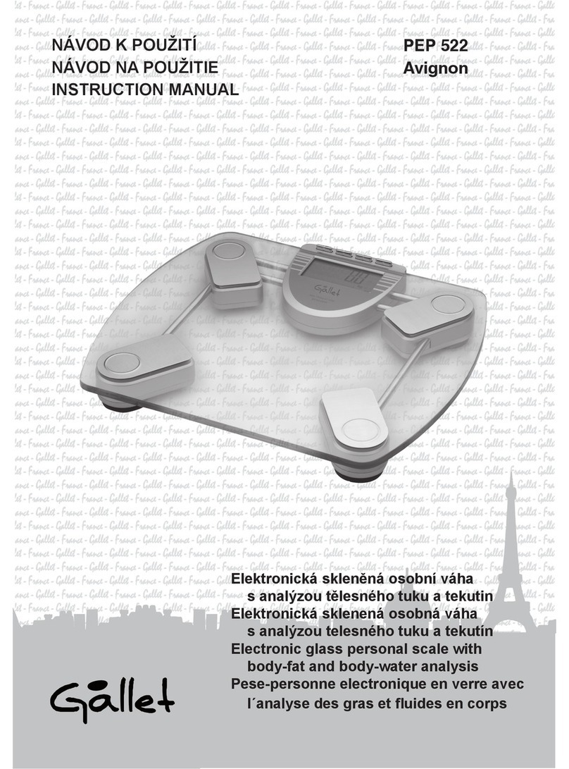 Gallet AVIGNON PEP 522 instruction manual