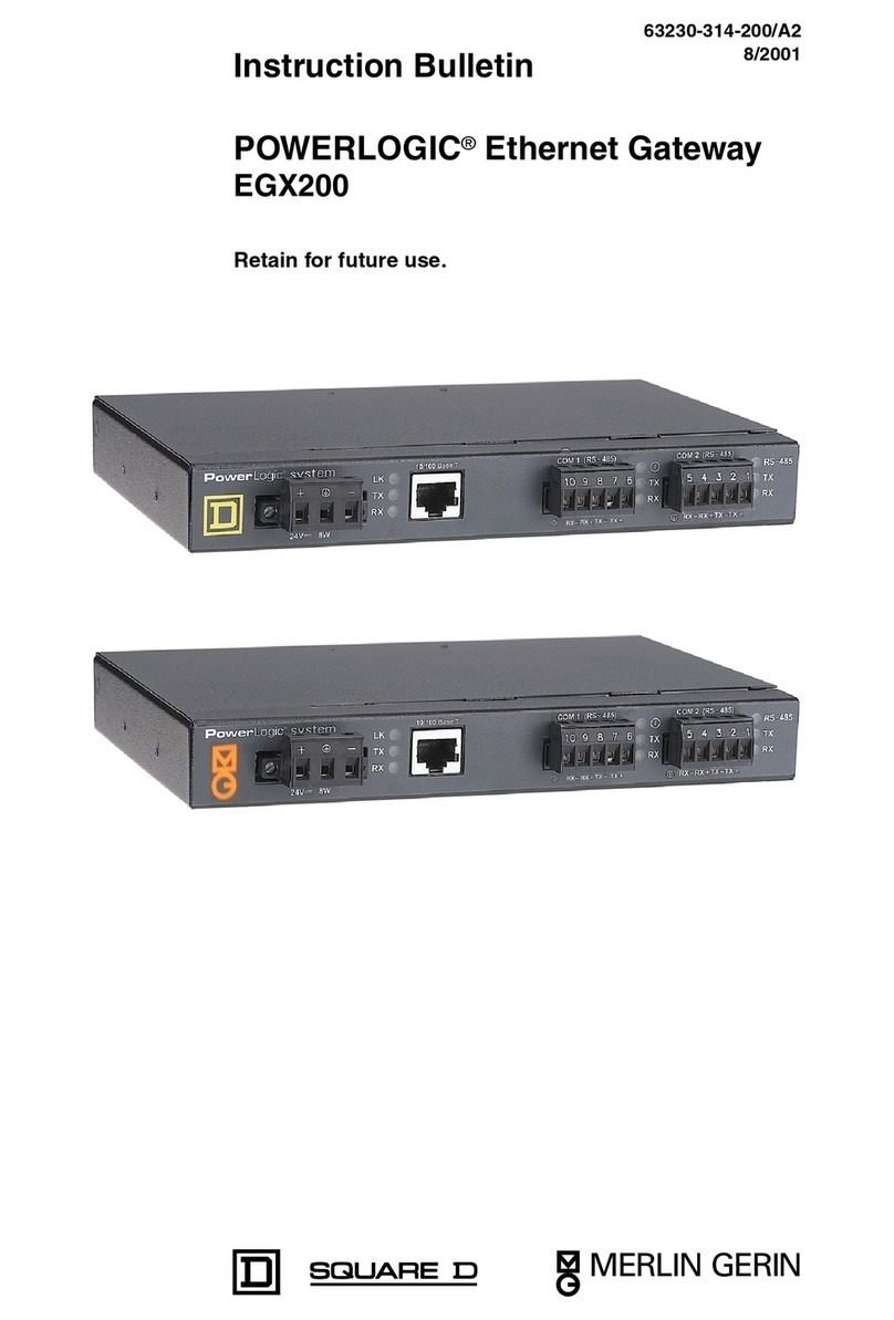 PowerLogic EGX200 Instruction bulletin