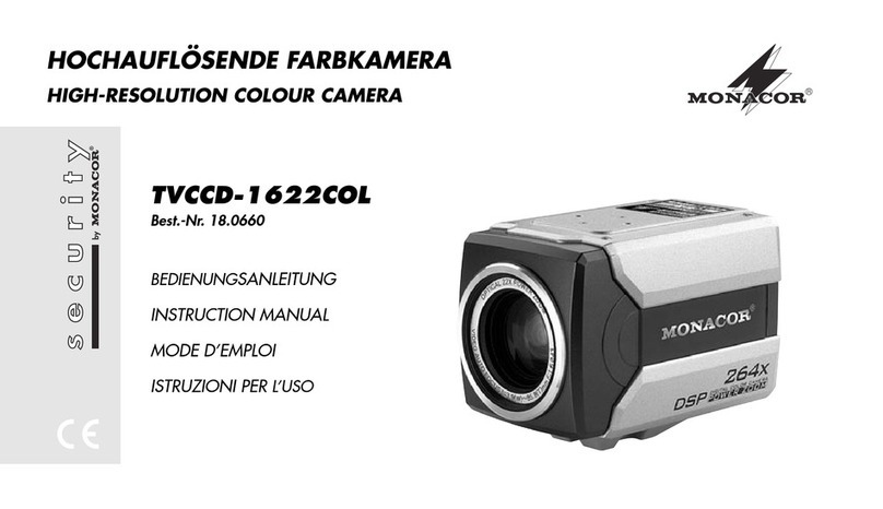 Monacor TVCCD-1622COL instruction manual