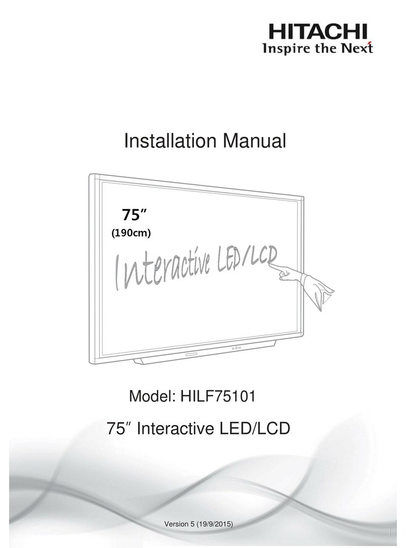 Hitachi HILF75101 installation manual