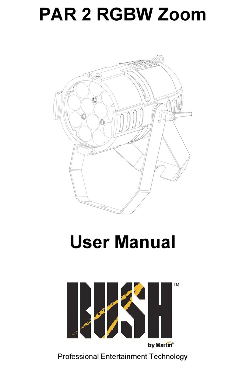 Rush PAR 2 RGBW Zoom user manual