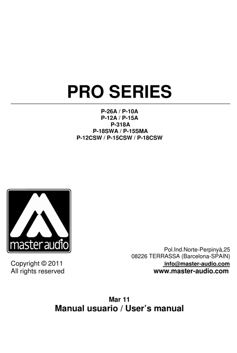 Master audio P-26A user manual