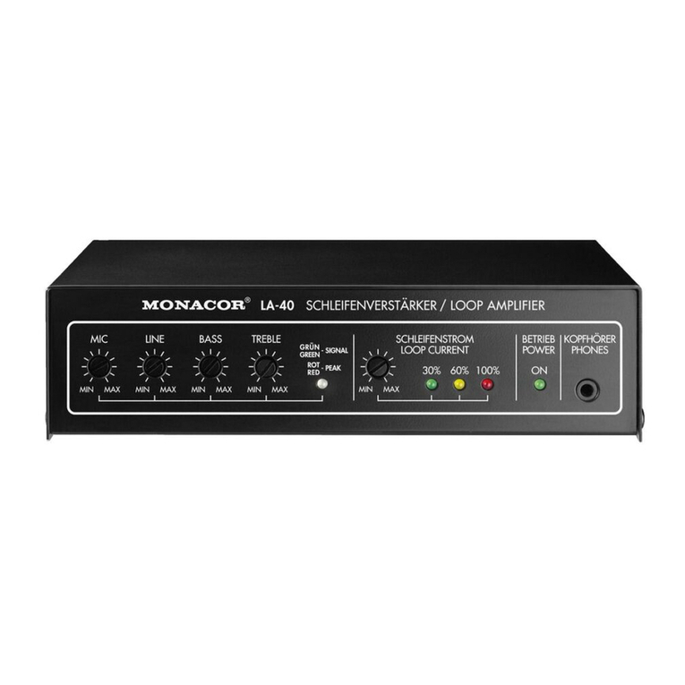 Monacor LA-40 User manual