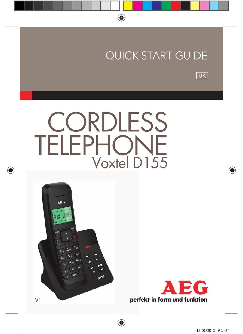 AEG Voxtel D155 User manual