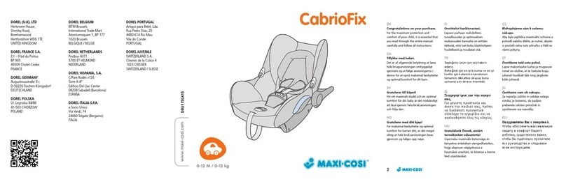MaxiCosi CabrioFix User manual