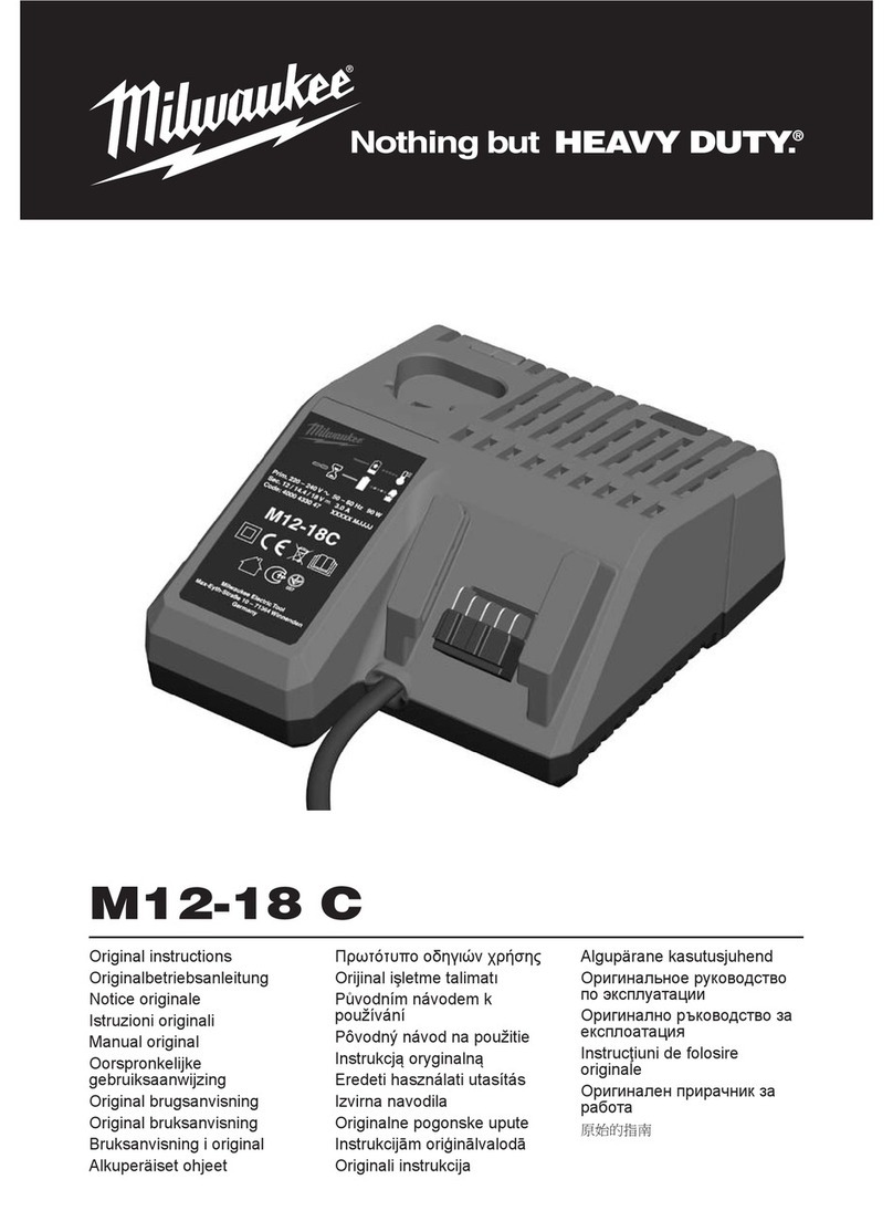 Milwaukee M12-18 C User manual