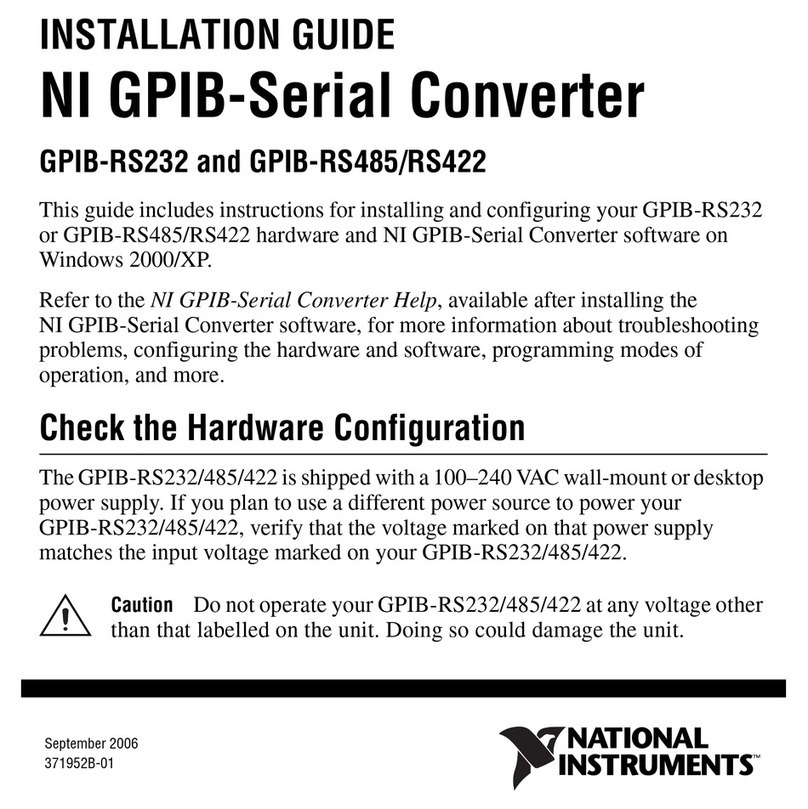 National Instruments GPIB-RS232 installation guide National Instruments GPIB-RS232 installation guide