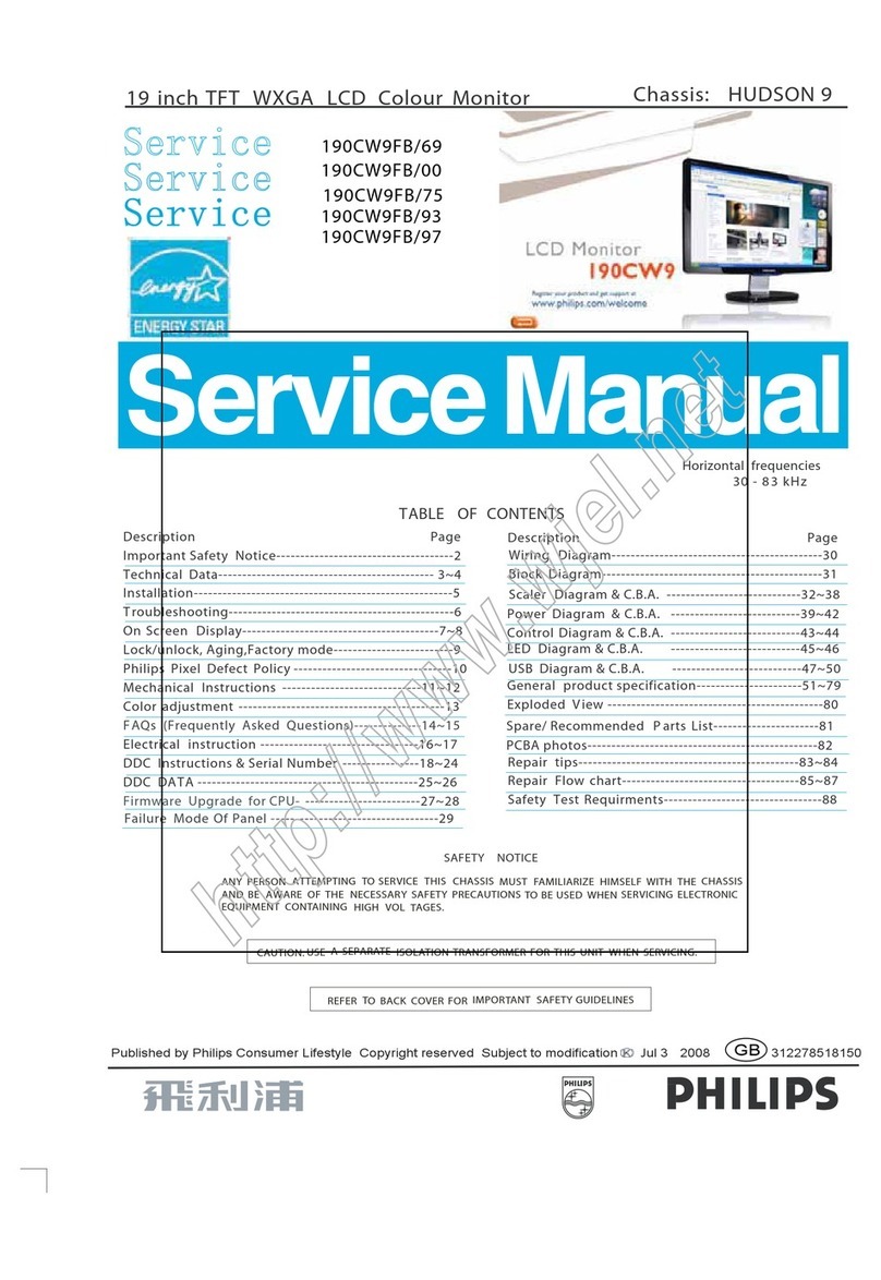 Philips 190CW9FB/69 User manual