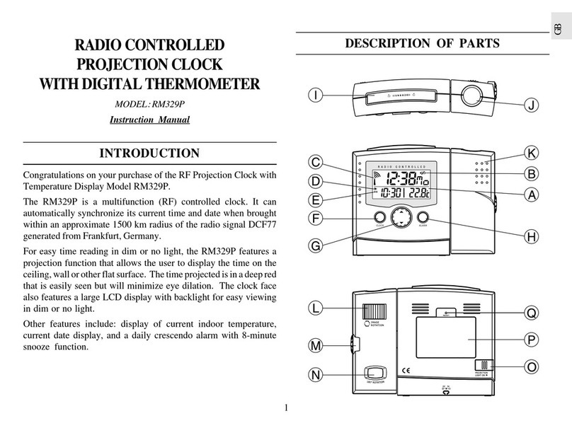 Oregon Scientific RM329P User manual Oregon Scientific RM329P User manual