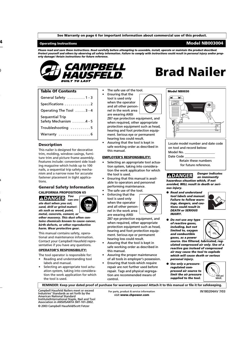 Campbell Hausfeld NB003004 User manual