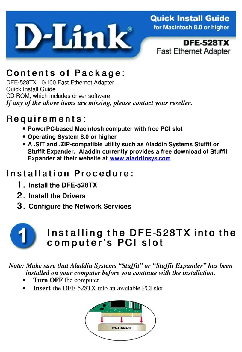 D-Link DFE-528TX User manual
