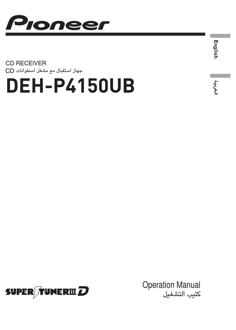 Pioneer DEH-P4150UB User manual