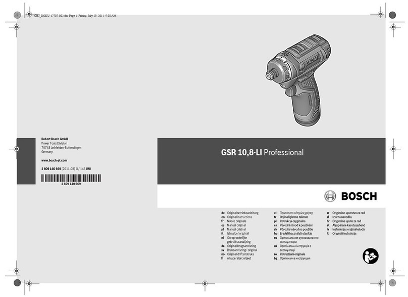 Bosch GSR 10,8 V-LI Professional User manual