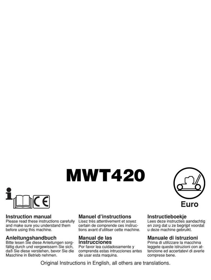 McCulloch MWT420 User manual