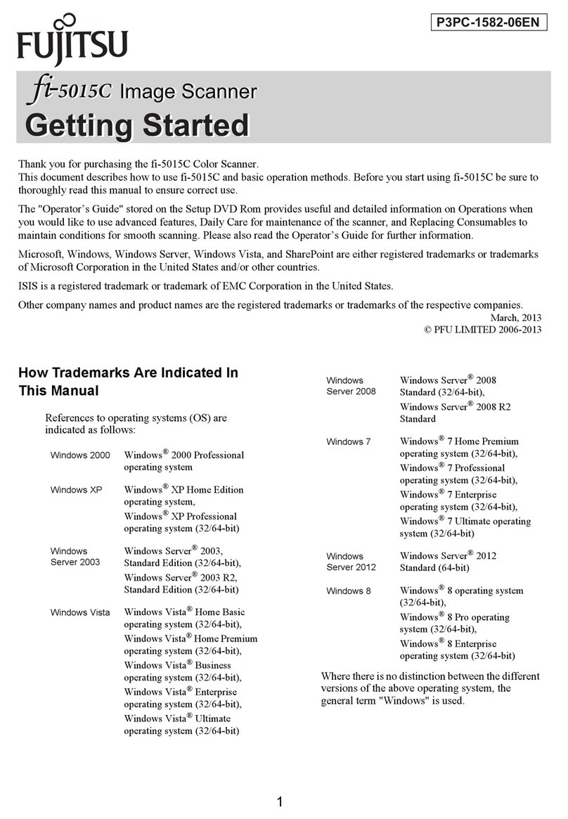 Fujitsu fi-5015 User manual