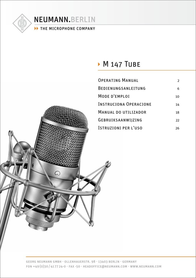 Neumann.Berlin M 147 Tube User manual