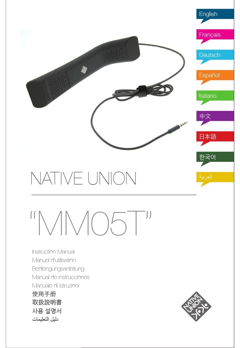 NATIVE UNION mm05t instruction manual