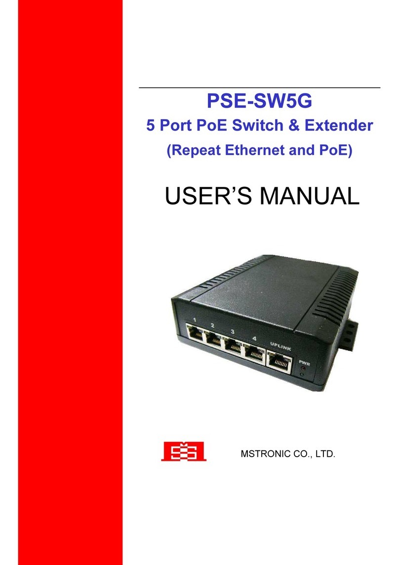 MSTRONIC MSE PSE-SW5G User manual
