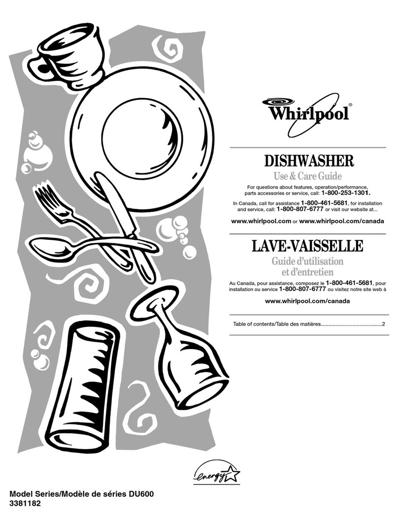 Whirlpool DU600 SERIES User manual