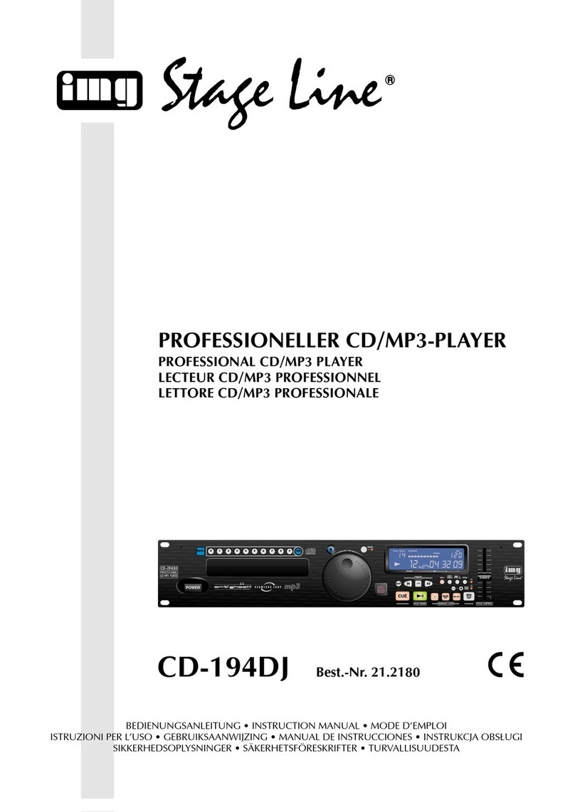 IMG STAGE LINE CD-194DJ User manual