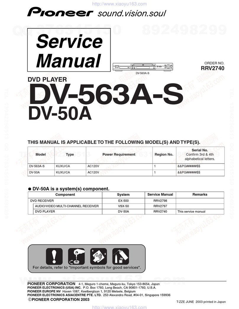 Pioneer DV-563A-S User manual