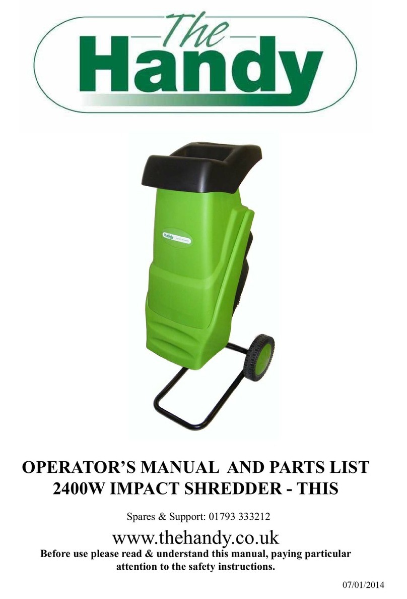The Handy THIS Operator's manual and parts list