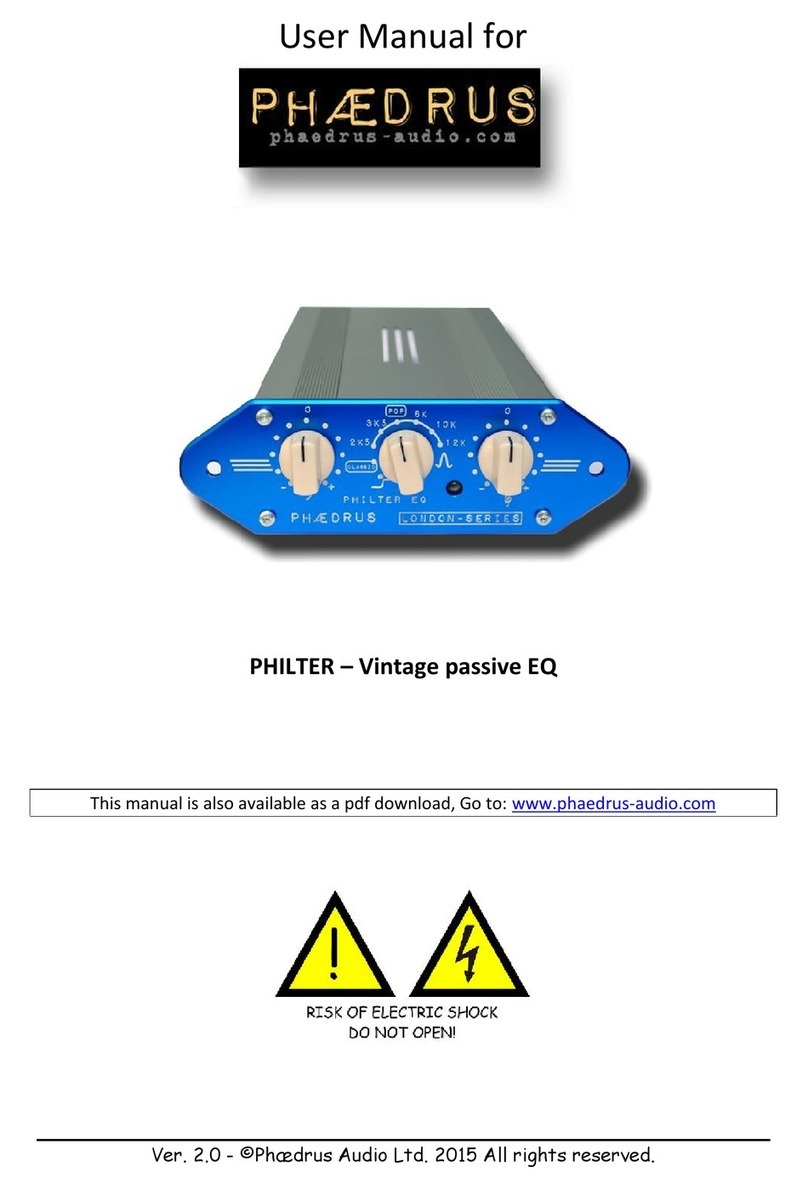Phaedrus Audio PHILTER user manual