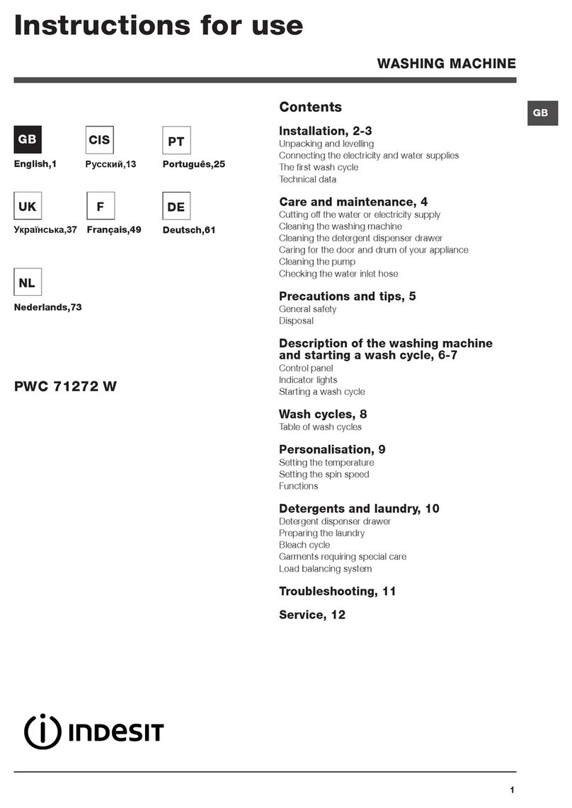 Indesit PWC 71272 W Instructions for use