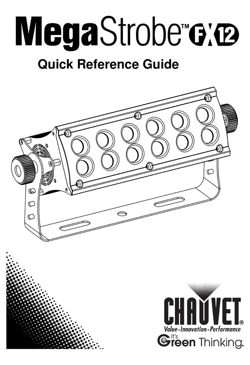 Chauvet MegaStrobe FX 12 User manual Chauvet MegaStrobe FX 12 User manual