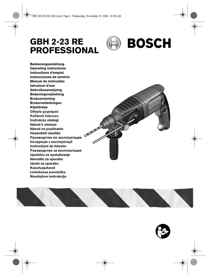 Bosch GBH 2-23 RE User manual