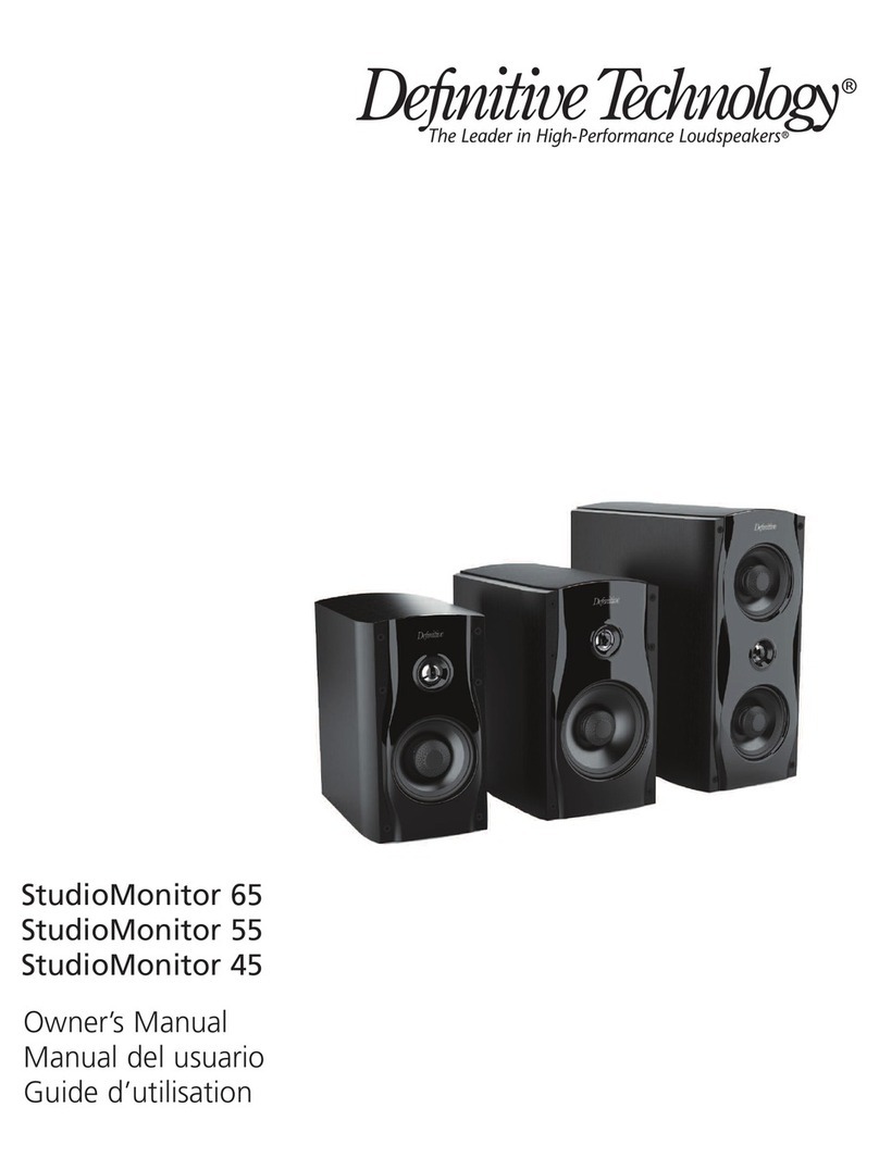 Definitive Technology StudioMonitor 65 User manual